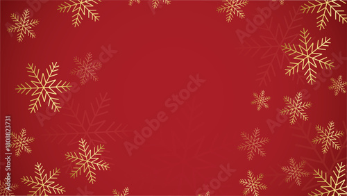Christmas decoration snowflakes on red maroon background stock illustration