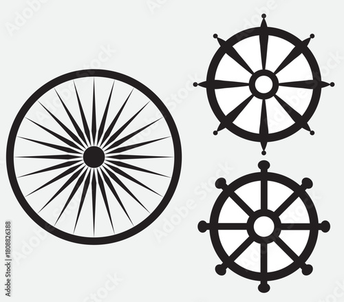 Buddhist dharma chakra collection