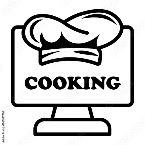 cooking show Line Icon