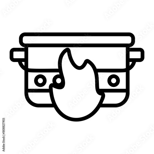stove Line Icon