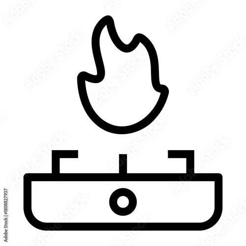 burner Line Icon
