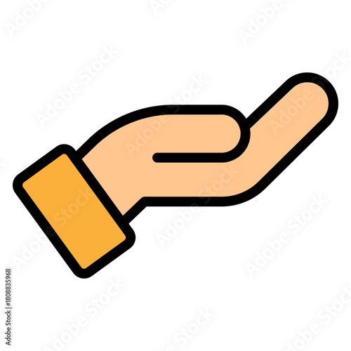 OpenHand Vector Filled Icon Design