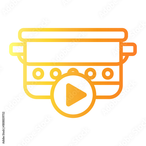 gourmet Line Gradient Icon