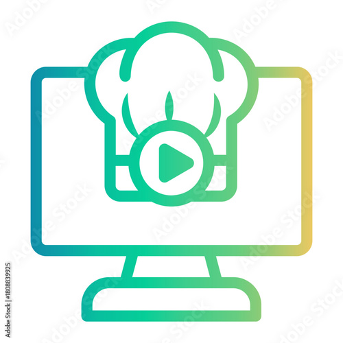 tutorials Line Gradient Icon