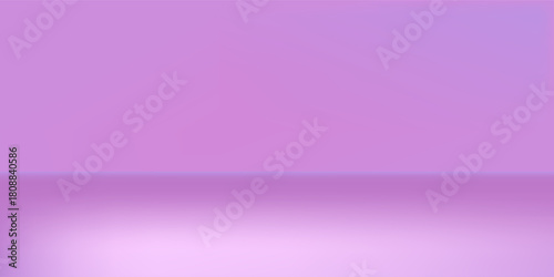 Pink soft studio room. Limbo light background. Abstract 3d violet backdrop for product presentation.