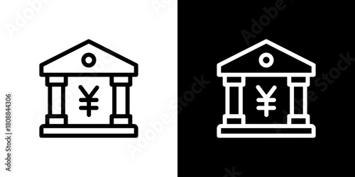 銀行のアイコン（円）