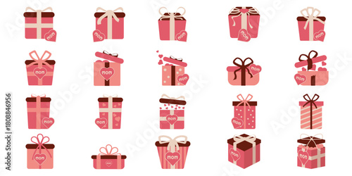 Mother's Day Gift Box Illustration 