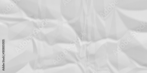White fabric background. white crumpled paper background texture pattern overlay. wrinkled high resolution arts craft and Seamless white crumpled paper.	