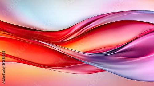 Abstract flowing waves of vibrant colors creating a dynamic background.