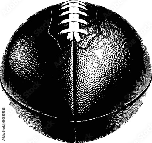 american football black and white illustration