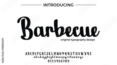 Barbecue - Elegant Script Font for Smooth Handwritten Design and Creative Typography