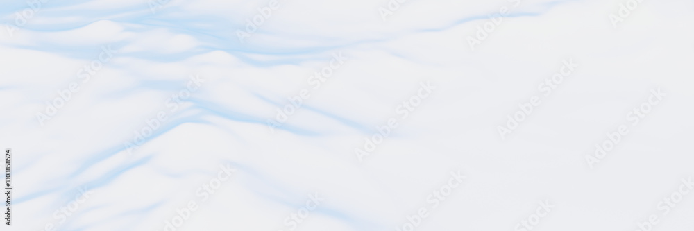 Fototapeta premium Snowy mountain landscape. White and blue snow background