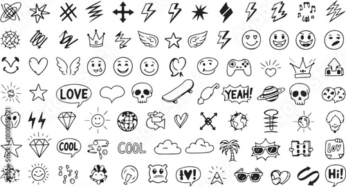 hand drawn vector alphabet