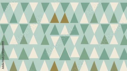 Geometric Triangle Pattern in Pastel Colors for Design