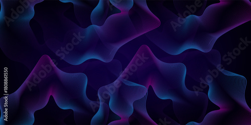 A circular design of sound waves radiates in vibrant neon colors, creating a mesmerizing visual effect against a dark backdrop.