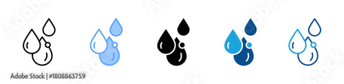 Water Drop icon sheet multiple style collection