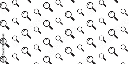 Magnifying Glass Pattern Background for Search, Investigation