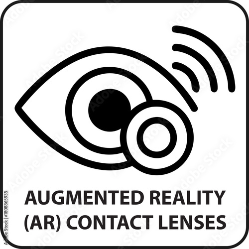 Augmented reality Contact lenses Icon