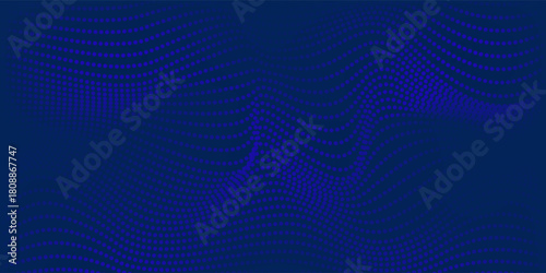3D modern wave curve abstract presentation background. Luxury paper cut background. Abstract decoration, golden pattern, halftone gradient, 3d vector illustration. Unique dark blue background