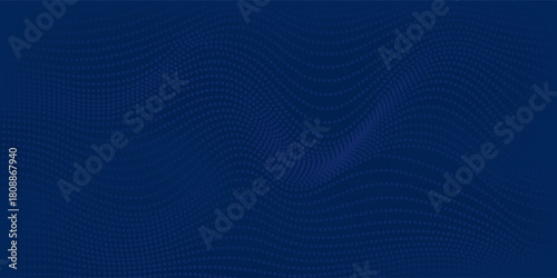 3D modern wave curve abstract presentation background. Luxury paper cut background. Abstract decoration, golden pattern, halftone gradient, 3d vector illustration. Unique dark blue background