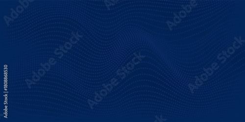 3D modern wave curve abstract presentation background. Luxury paper cut background. Abstract decoration, golden pattern, halftone gradient, 3d vector illustration. Unique dark blue background