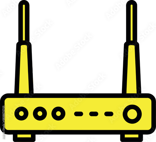 wi-fi internet router network device vector