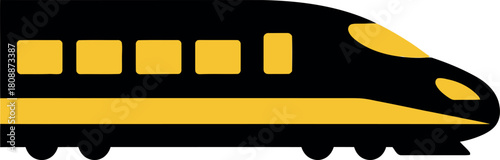 Modern bullet train vector