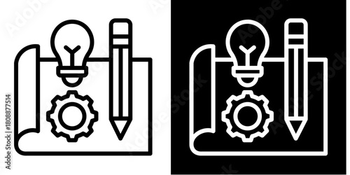 Prototype  Icon Set White Mix Style Collection