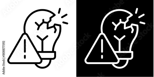 Disruption  Icon Set White Mix Style Collection