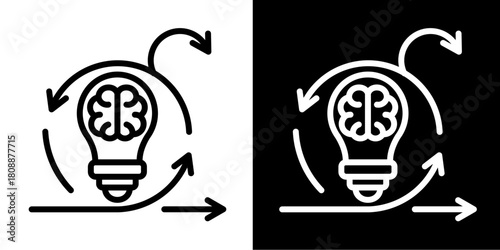 Innovation Sprint  Icon Set White Mix Style Collection