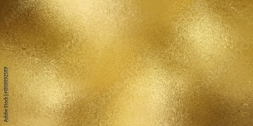 Gold foil texture background with shadows. Vector realistic illustration of glossy yellow metal surface with light reflection, luxury presentation background design, expensive shiny material, glamour