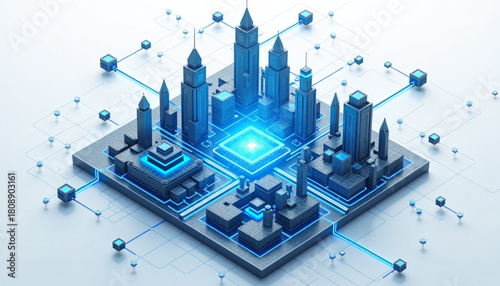 Isometric AI Hyper Neural City Module