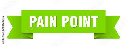 pain point ribbon isolated on transparent background. pain point ribbon