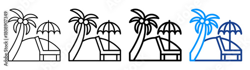 Holiday Icon Different Style Outline Collection Set