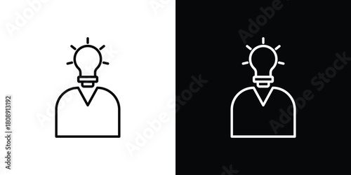 Brand awareness icon in line design. Editable stroke icon.