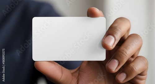 Business Card Close Up in Hands