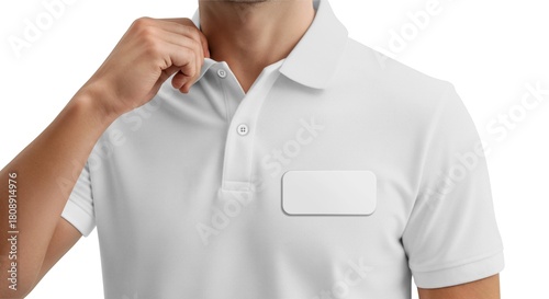 White Polo Shirt Mockup for Branding Display