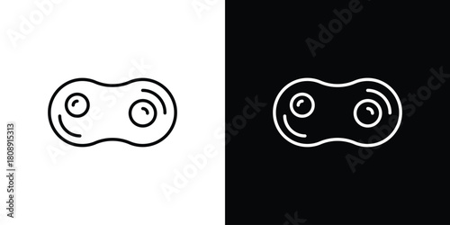 Cell division icon in line design. Editable stroke icon.