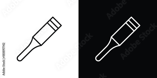 Chisel icon in line design. Editable stroke icon.