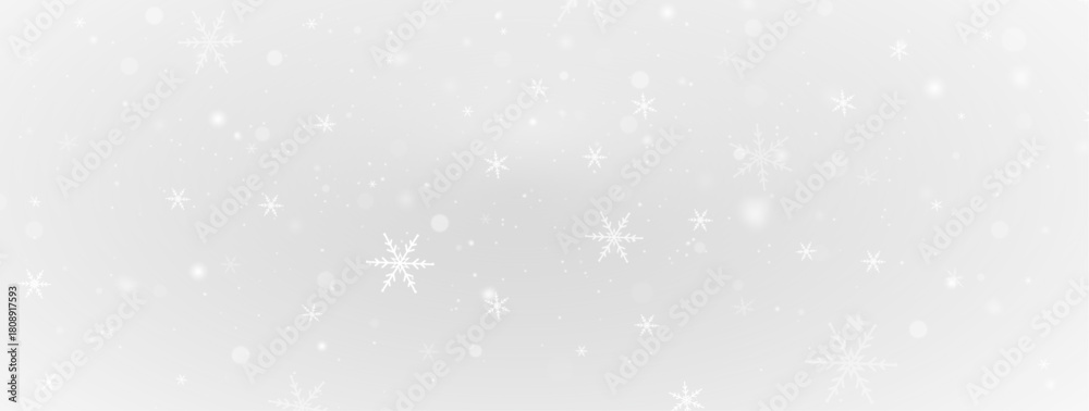 Fototapeta premium snowflakes isolated on white background.