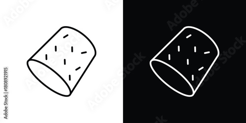 Cork icon in line design. Editable stroke icon.