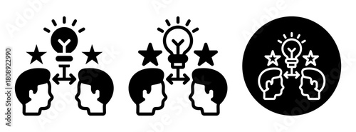 Shared Experience Icon Collection Glyph & Mixed Style