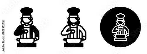 Cooking Icon Collection Glyph & Mixed Style
