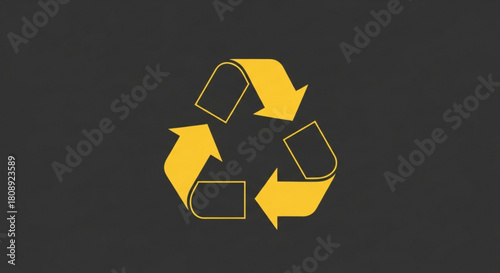 Recycle symbol vector art for sustainable environment and eco friendly lifestyle design concept icon graphic