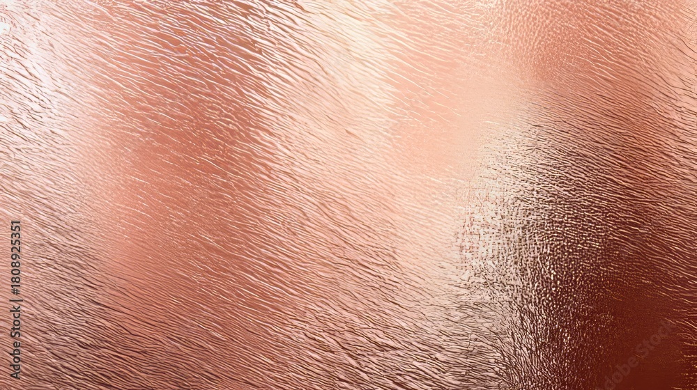 Fototapeta premium Rose gold foil metallic texture with pink shimmer wallpaper background.