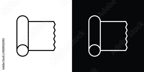 Foil icon in line design. Editable stroke icon.