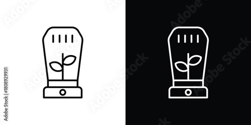 Incubator icon in line design. Editable stroke icon.