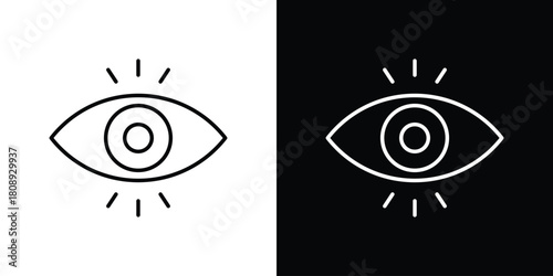 Impressions icon in line design. Editable stroke icon.