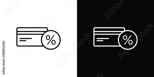 Loyalty card icon in line design. Editable stroke icon.