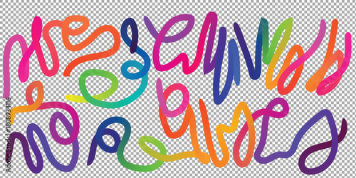 Abstract colorful neon light art sign with glowing stars design for a happy new year celebration party greeting card